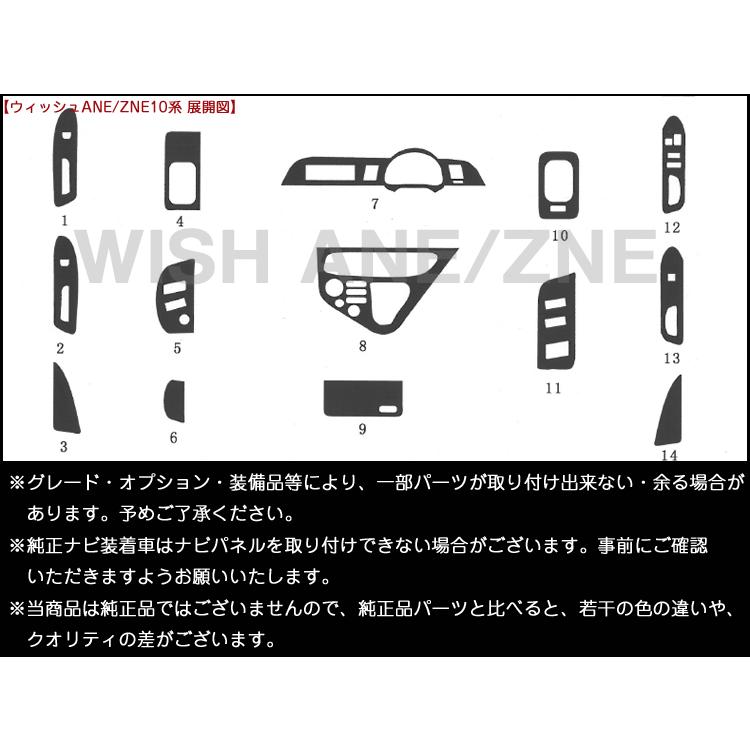 トヨタ ウィッシュ ANE ZNE 10系 インテリアパネル Wish トヨタ ウィッシュ ANE ZNE 10系 インテリアパネル Wish
