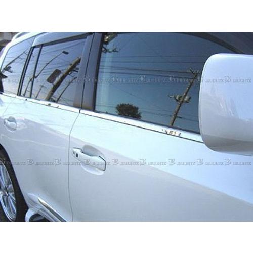 BRIGHTZ ランクル 200 202 超鏡面ステンレスメッキウィンドウモール 6PC WIN&minus;SIL&minus;125