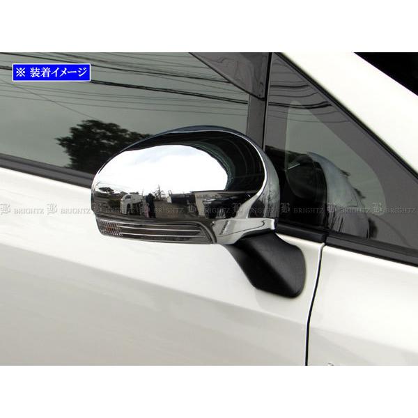 ブライツ BRIGHTZ プリウスα ZVW40W ZVW41W メッキドアミラーカバー F
