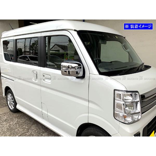ブライツ BRIGHTZ エブリイワゴン DA17W メッキドアミラーカバー B
