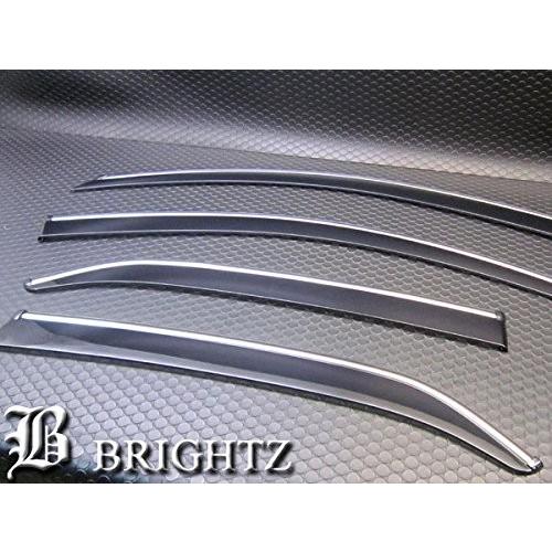 BRIGHTZ マークX 120 121 125 最高級サイドバイザー メッキモール&金具