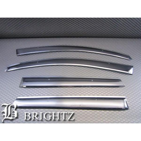 BRIGHTZ デュアリス J10系 ブラックスモークドアサイドバイザー 金具付き 金具付き 日除け 雨除け サンバイザー フロント リア