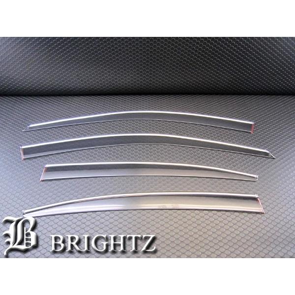 スバル レガシィ B4 BM9 ビス金具付き メッキモール　ドア バイザー ブライツ BRIGHTZ レガシィB4 BM9 BMG BMM サイドドアバイザー メッキ