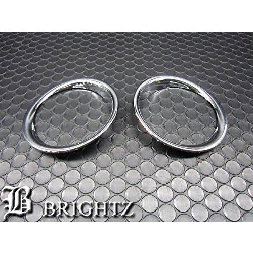 ジムニーjb23w 丸目ライトカバー クロームメッキ 両面テープ付 新品未使用 ブライツ BRIGHTZ ジムニー JB23W メッキフォグライトカバー FOG−COV