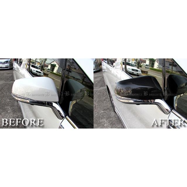 ブライツ BRIGHTZ アルファード 30 35 リアルカーボンドアミラーカバー