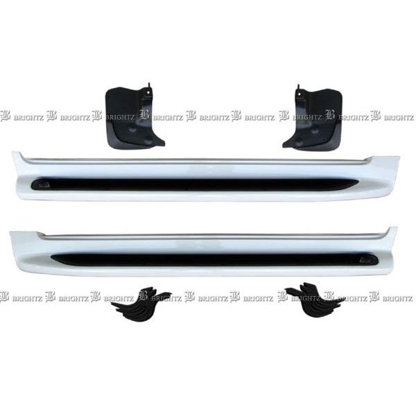 BRIGHTZ レクサス LX570 201 202 サイドステップ 後期ルック Dタイプ パールホワイト SID−GUA−010 : BRIGHTZ LX570 LX570 201 202 メッキサイドドアモール