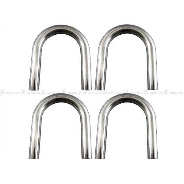 ブライツ BRIGHTZ 38Φ 180度 ステンレス 曲げパイプ 1.2mm厚 4PC 中間