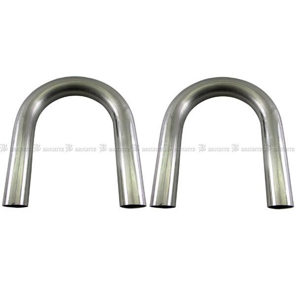 BRIGHTZ 42Φ 180度 ステンレス 曲げパイプ 1.2mm厚 2PC 中間 マフラー ジョイント カッター 汎用 自作 ワンオフ CUR− PIPE−009−2PC 美しい BRIGHTZ 42Φ 150度 ステンレス 曲げパイプ 1.2mm厚 1PC CUR?PIPE?008?1PC 42パイ 42φ 150°