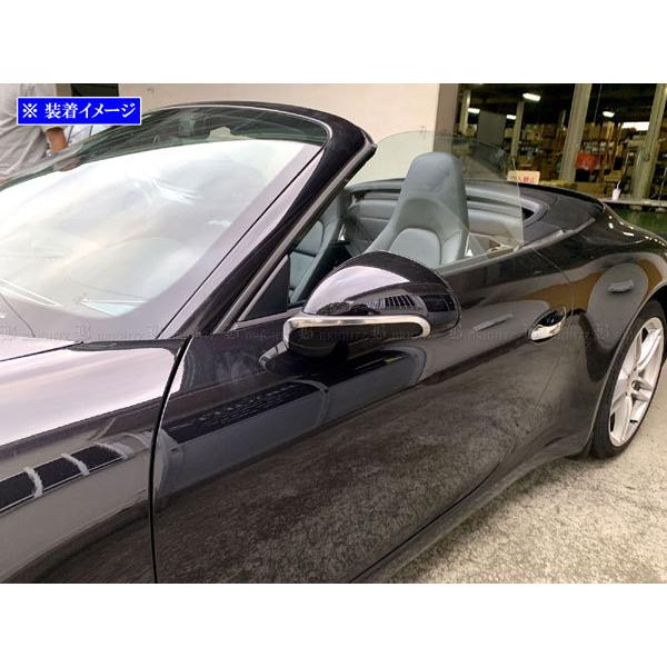 ブライツ BRIGHTZ ポルシェ 911 991 ステンレスドアミラーモール 4PC