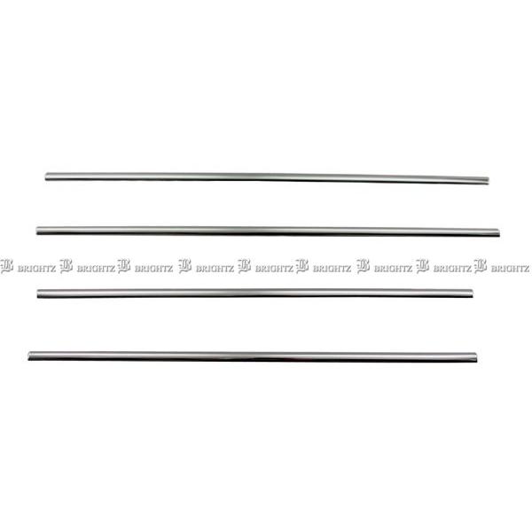 BRIGHTZ タントカスタム LA650S LA660S 超鏡面ステンレスメッキウィンドウモール 4PC WIN&minus;SIL&minus;142