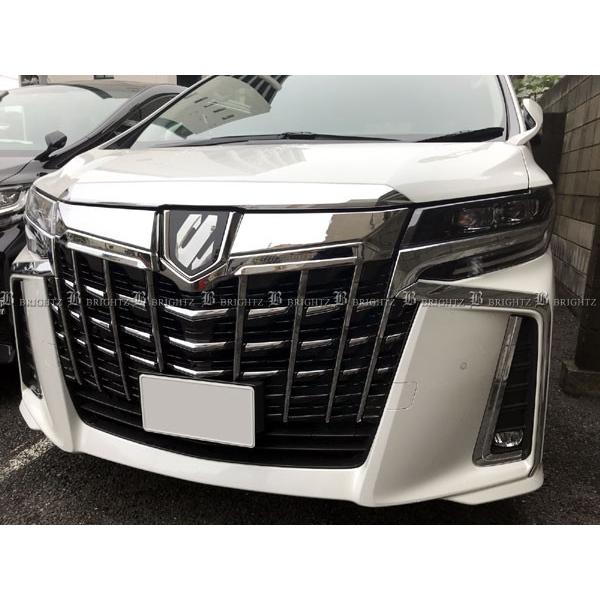 2019 トヨタ アルファード HV AYH30フロントグリル ブライツ BRIGHTZ アルファードハイブリッド AYH30W 後期 メッキグリル