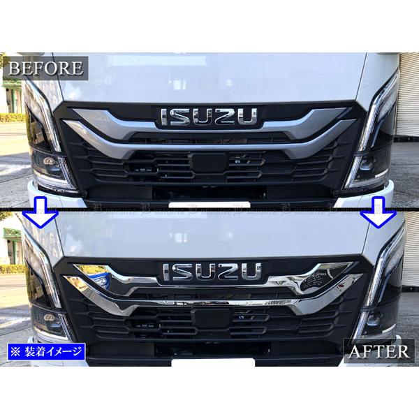 ブライツ BRIGHTZ いすゞ 23エルフ 超鏡面ステンレスメッキグリル