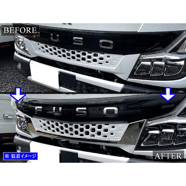 DMD JAPAN‼️三菱 キャンター フロントグリル ブライツ(車) BRIGHTZ 三菱ふそう キャンター 超鏡面ステンレス