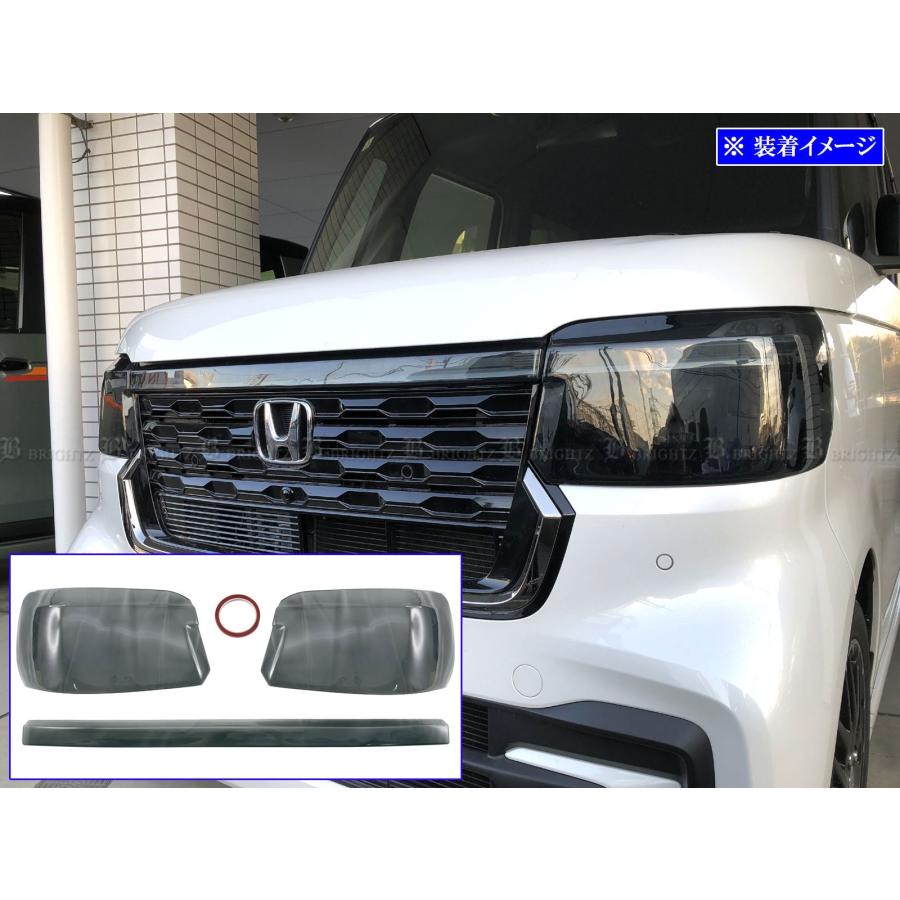 ブライツ BRIGHTZ N-BOXカスタム JF5 JF6 スモークヘッドライトカバー