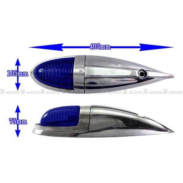 ブライツ BRIGHTZ 汎用 ナマズマーカー 青 10PC サイド ルーフ 12V 24V