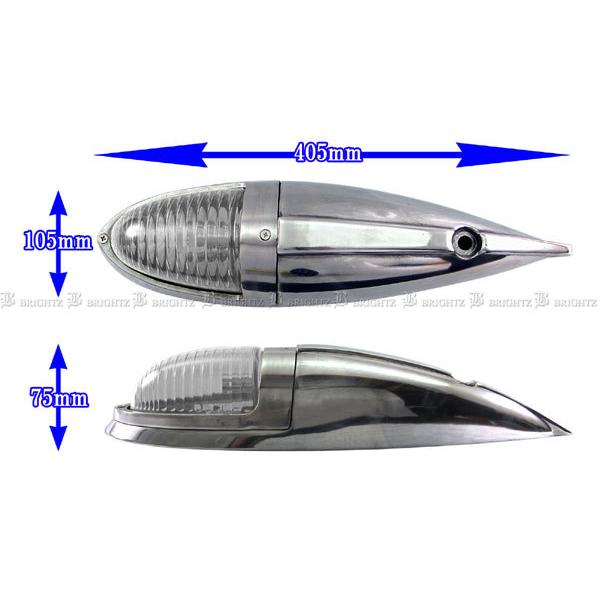 ブライツ BRIGHTZ 汎用 ナマズマーカー 透明 1PC サイド ルーフ 12V