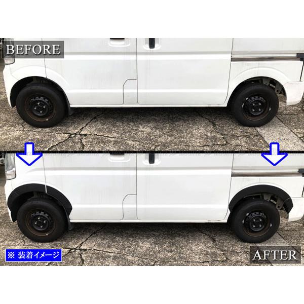 ブライツ BRIGHTZ エブリィバン DA17V オーバーフェンダー 黒 OVER