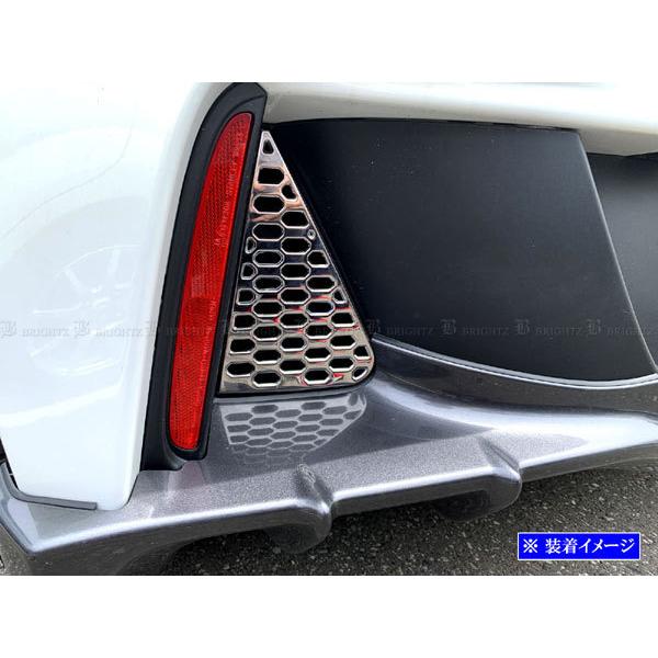 拓さま専用カスタムパーツ ブライツ BRIGHTZ S660 JW5 ステンレスリアダクトメッシュカバー 2PC