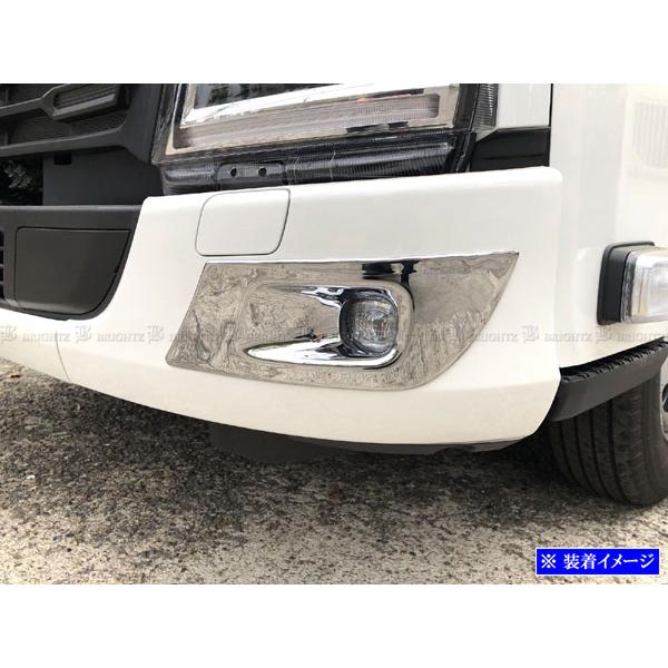 ブライツ BRIGHTZ いすゞ 23エルフ メッキフォグライトカバー TRUCK−S
