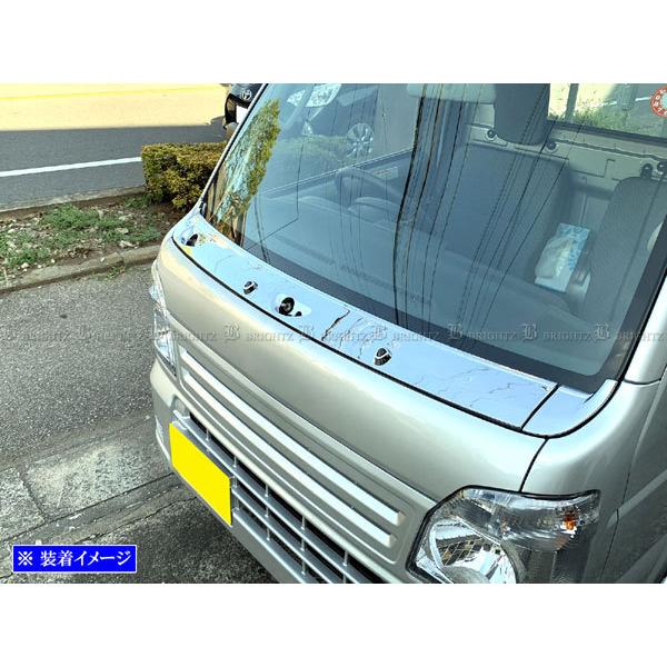 da16t メッキカウルトップパネル BRIGHTZ キャリイトラック DA16T メッキワイパーベースカバー