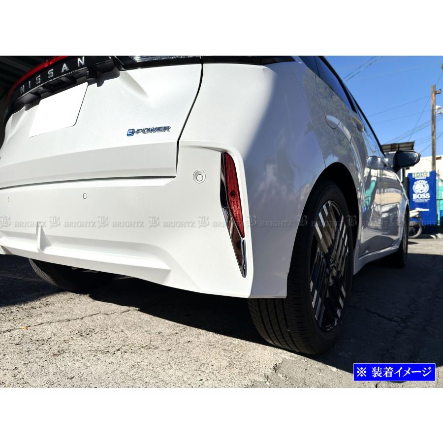 日産　オーラFE13型　日本製最高級超鏡面ステンレスピラーメッキピラー ブライツ BRIGHTZ オーラ FE13 FSNE13 後期 超鏡面ステンレスメッキ