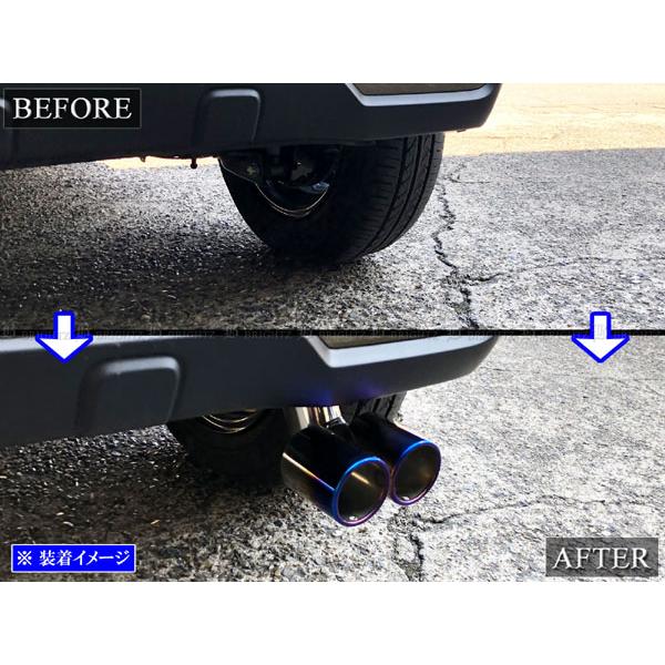 ブライツ BRIGHTZ N-BOX JF5 JF6 ステンレス2本出しマフラーカッター