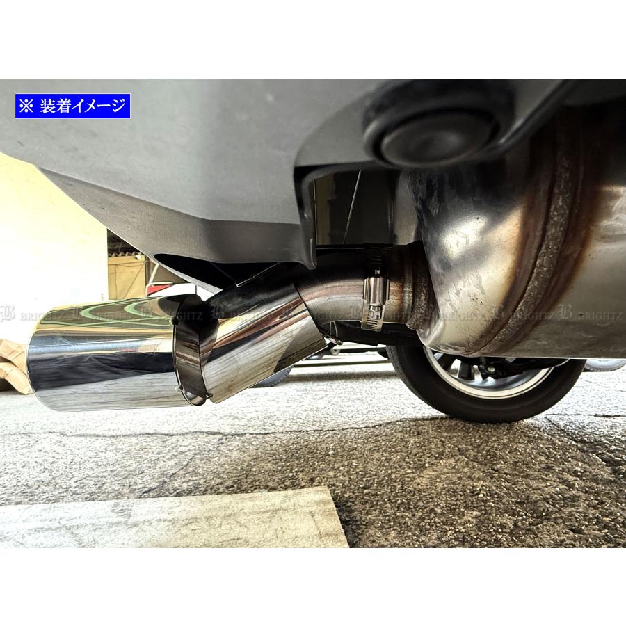 ブライツ BRIGHTZ WR-V DG5 ステンレス2本出しマフラーカッター 銀