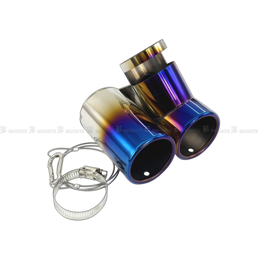 ブライツ BRIGHTZ N-BOX JF3 JF4 ステンレス2本出しマフラーカッター