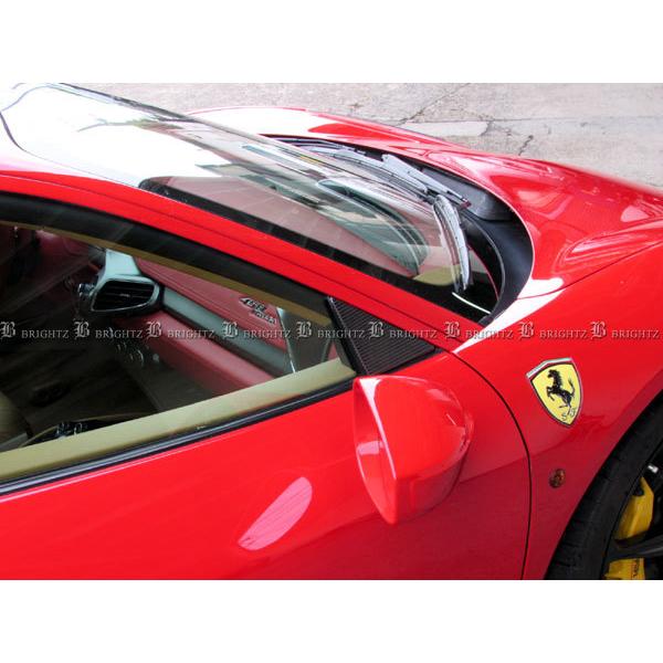 フェラーリ 458スパイダー リアルカーボン ピラー パネル 2PC 458