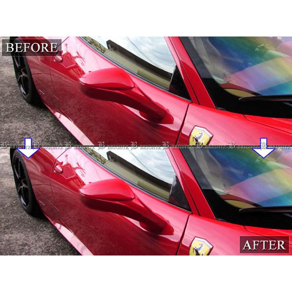 フェラーリ 458スパイダー リアルカーボン ピラー パネル 2PC 458