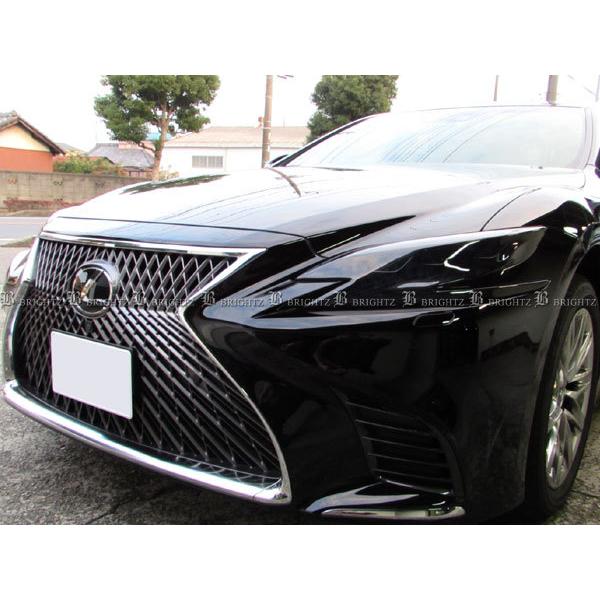 LS500 VXFA50 VXFA55 前期 スモークヘッドライトカバー レクサス LS500 VXFA50 VXFA55 前期 スモーク ヘッド ライト