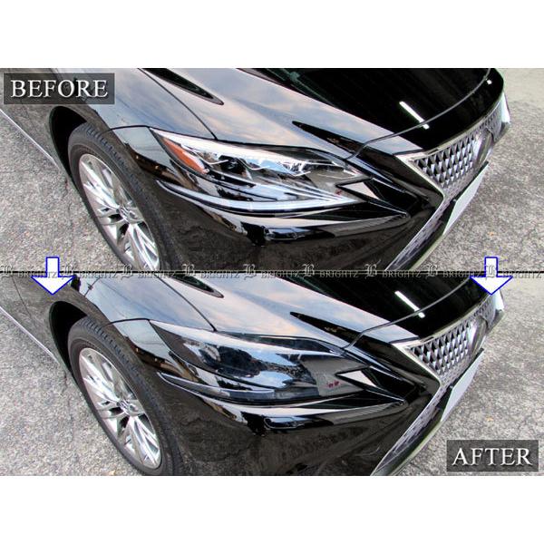 LS500 VXFA50 VXFA55 前期 スモークヘッドライトカバー レクサス LS500 VXFA50 VXFA55 前期 スモーク ヘッド ライト