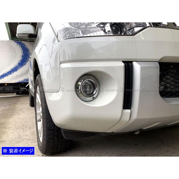デリカD：5 CV1W CV2W メッキ フォグ ライト ランプ カバー