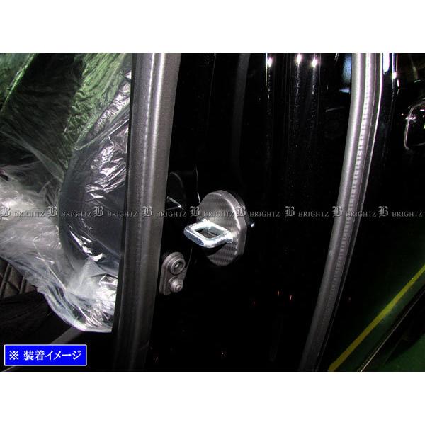 アウトランダーPHEV GG2W GG3W カーボン調 ドア ストライカー カバー 4PC ドアゲート プレート パネル ガーニッシュ STRIKER−007−4PC｜brightzdx1