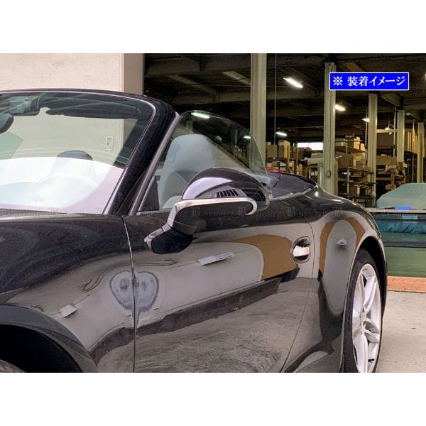 ポルシェ ボクスター 981 MA122 MA123 ステンレス ドア ミラー モール