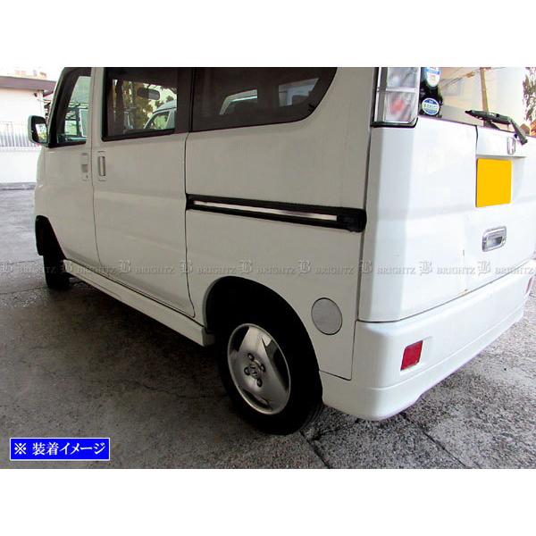 ホンダ　バモスホビオ HM3 HM4用　リアゲートメッキガーニッシュ新品 ブライツ(車) BRIGHTZ バモスホビオ HM3 HM4 メッキドアハンドル