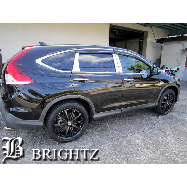 【フルセット祭り開催】CR-V RM1 RM4　超鏡面ブラックメッキピラー CR-V RM1 RM4 超鏡面 テンレス メッキ ピラー パネル バイザー有用