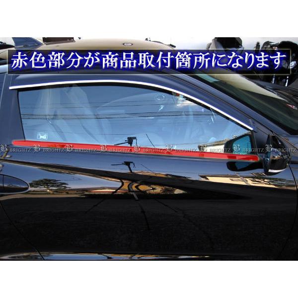 CR-Z ZF1 ZF2 超鏡面 ステンレス ブラック メッキ ウィンドウ モール