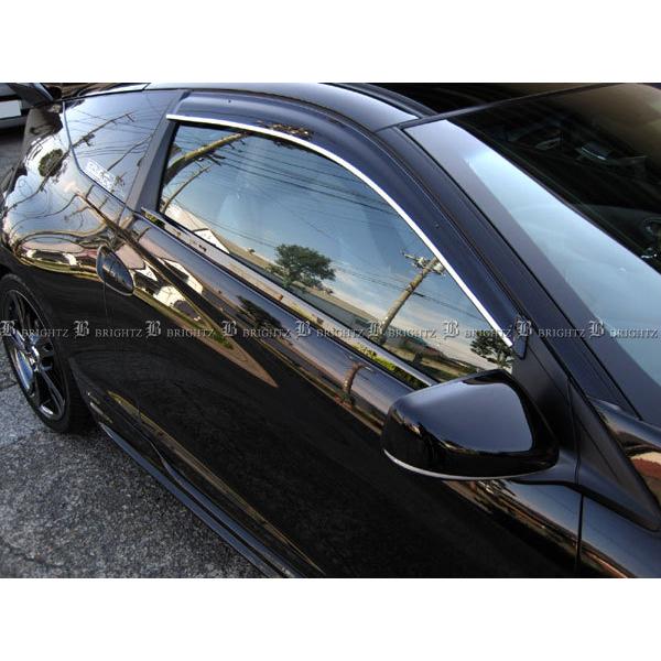 CR-Z ZF1 ZF2 超鏡面 ステンレス ブラック メッキ ウィンドウ モール