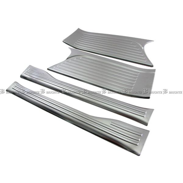 ※訳アリ）N-BOXカスタム JF3 JF4 ステンレス スカッフ プレート N-BOXカスタム JF3 JF4 ステンレス エントランス モール スカッフ