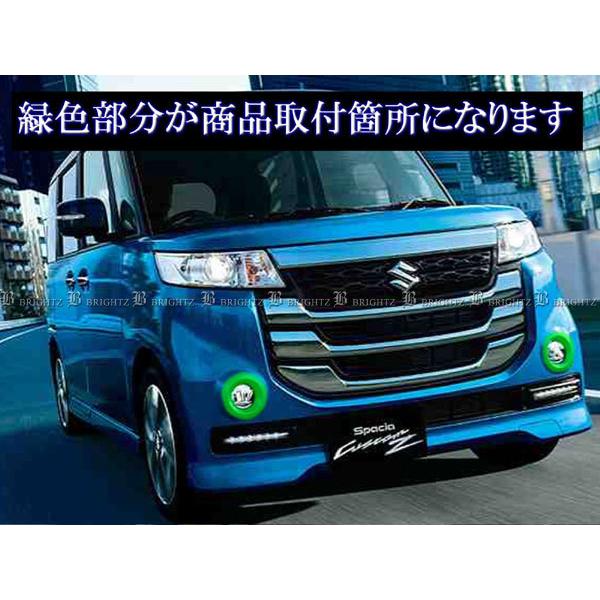 スペーシアカスタムZ MK42S メッキ フォグ ライト ランプ カバー FOG