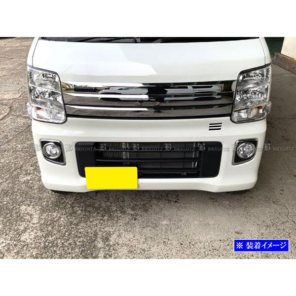 17エブリーフォグライトカバー エブリイワゴン DA17W メッキ フォグ ライト ランプ カバー エブリー