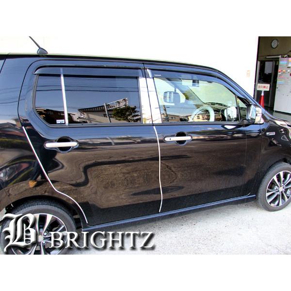 ワゴンR MH34S MH44S 超鏡面 ステンレス メッキ ピラー パネル