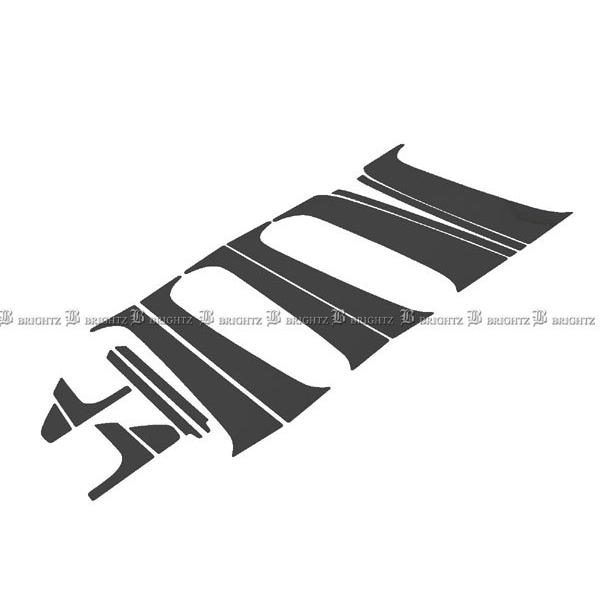 ワゴンR MH21S MH22S 超鏡面 ステンレス ブラック メッキ ピラー