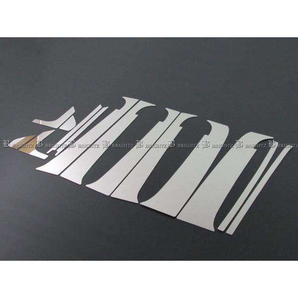 ワゴンR MH21S MH22S 超鏡面 ステンレス ブラック メッキ ピラー