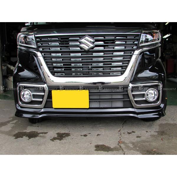 スペーシアカスタム MK53S メッキ フォグ ライト ランプ カバー FOG
