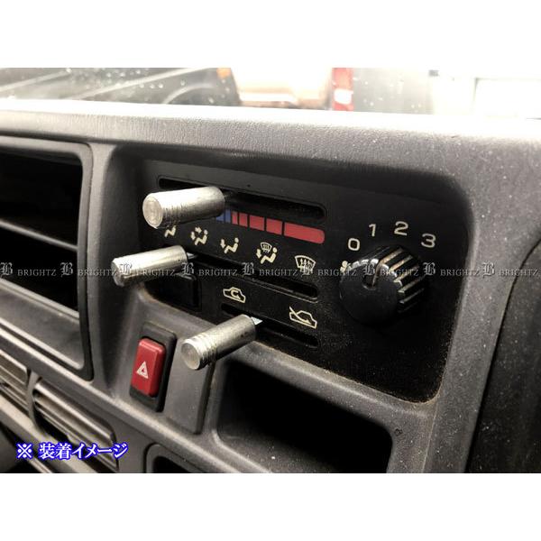 ジムニー JB23W エアコン レバー ノブ 3PC ヒーター コントロール