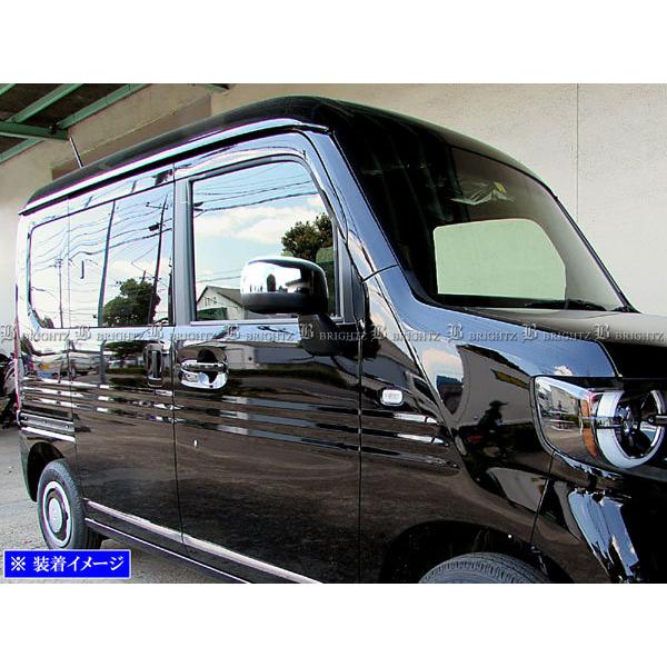 N-VAN JJ1 JJ2 メッキ サイド ドア ミラー カバー ハーフ タイプ