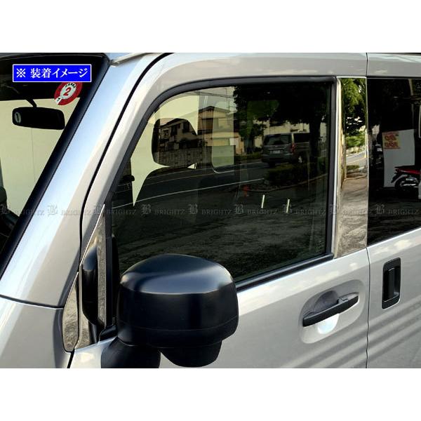 N-VAN JJ1 JJ2 超鏡面 テンレス メッキ ピラー パネル バイザー無用