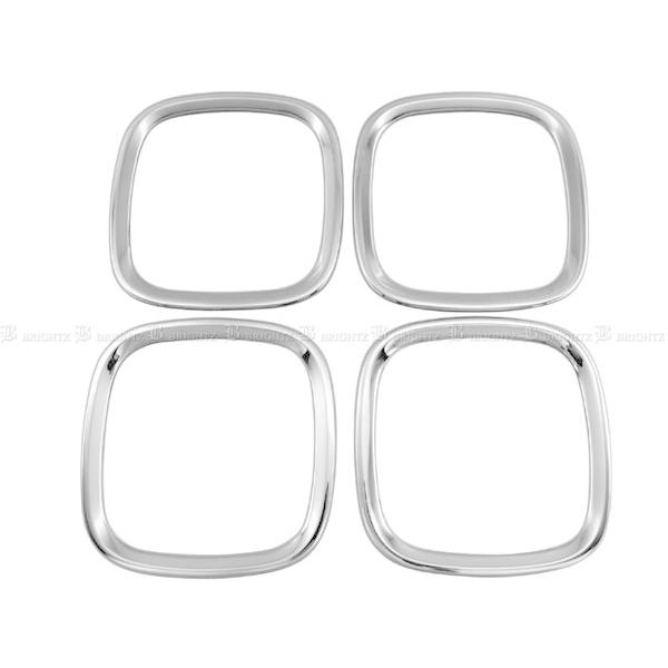 N-WGNカスタム JH3 JH4 超鏡面 ステンレス メッキ スピーカー リング